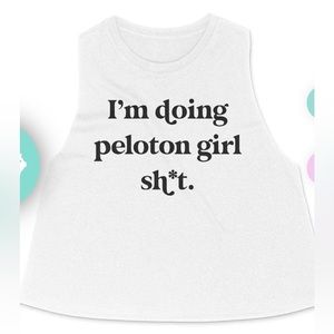 White crop tank size medium runs small